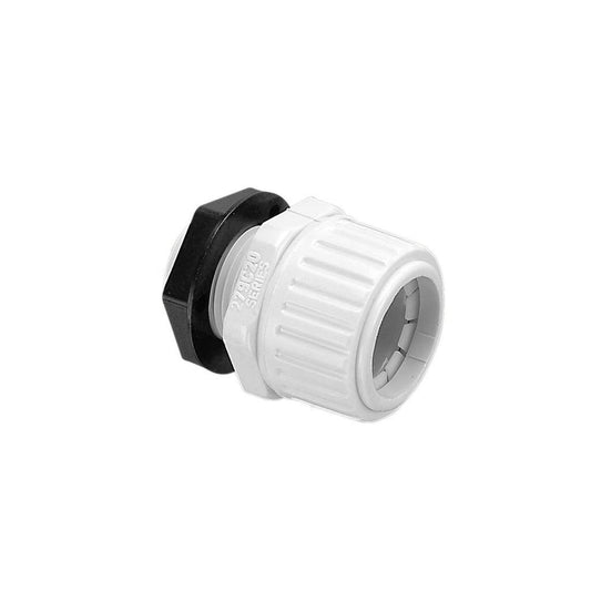 Clipsal 279C20 Corrugated Conduit Straight Gland with Lock Nut 20mm Grey