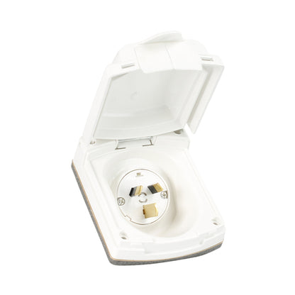 Clipsal 435VFS15-WE  - 15Amp - 240V - Power Inlet for Caravan Camper Trailer