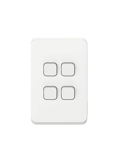 Clipsal Iconic Range - Light Switches + Power Points (GPO) + More - Vivid White