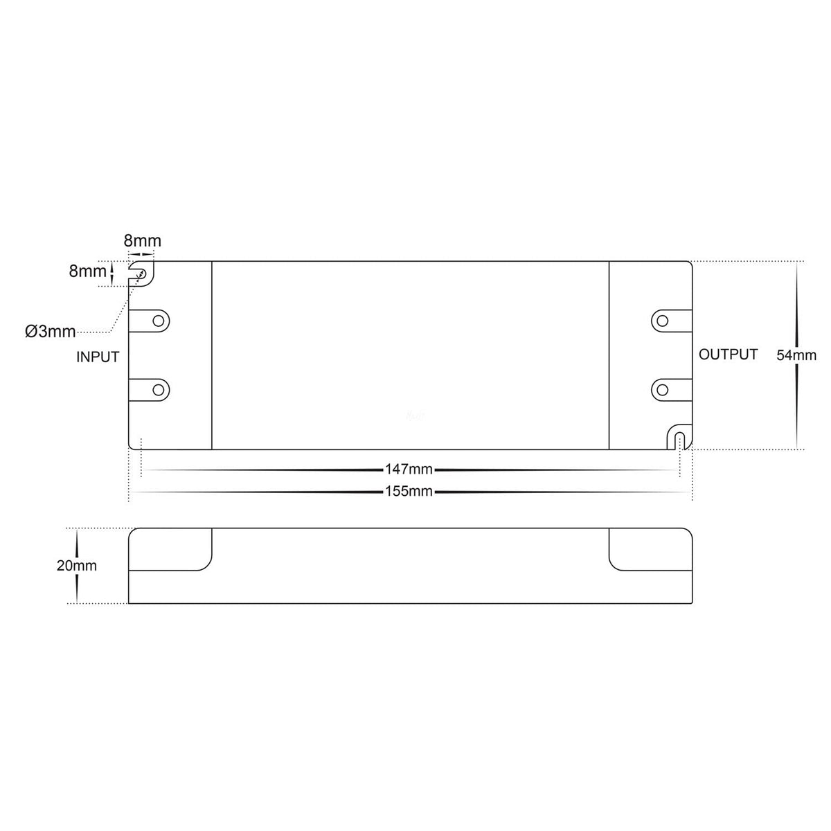 Havit HV9660-24V30W Triac Dimmable LED Driver 24V 30W Indoor IP20