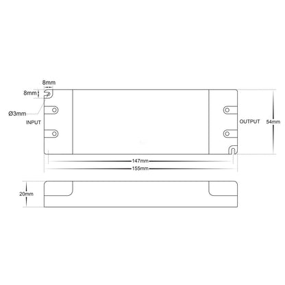 Havit HV9660-24V30W Triac Dimmable LED Driver 24V 30W Indoor IP20