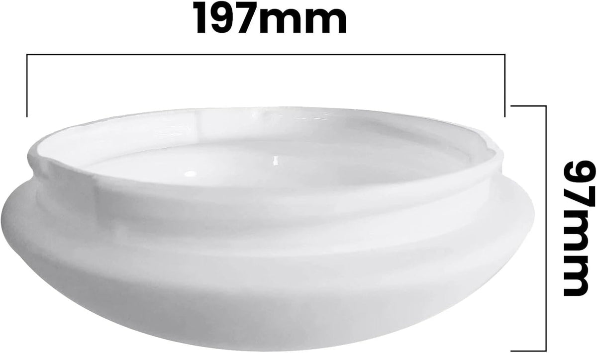 Brilliant 99988G05 - Replacement Glass Light Cover to Suit Tempest II Ceiling Fan, 197mm