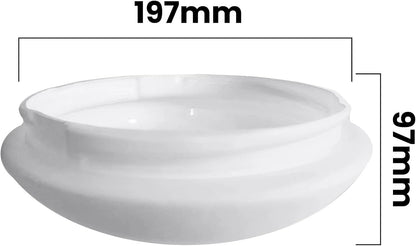 Brilliant 99988G05 - Replacement Glass Light Cover to Suit Tempest II Ceiling Fan, 197mm