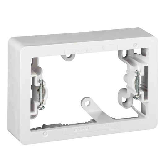 Clipsal 449AB-VW 1 Gang Standard Mounting Block 34mm Deep Vivid White
