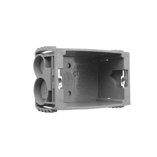 Clipsal 157/1PRM Plastic Wall Box 1 Gang with Sliding Nuts