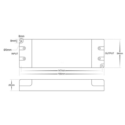 Havit HV9660-12V30W Triac Dimmable LED Driver 12V 30W Indoor IP20