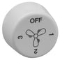 Clipsal 2031VF3CB-KB-WE 2000 Series Fan Controller Rotary Knob White
