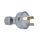 Clipsal 439S-TR 3 Pin Plug Top 10A 250V Transparent