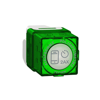 Clipsal 41E2PBSWMZ-VW Iconic Wiser Zigbee Connected Smart Switch 2AX 240V Vivid White