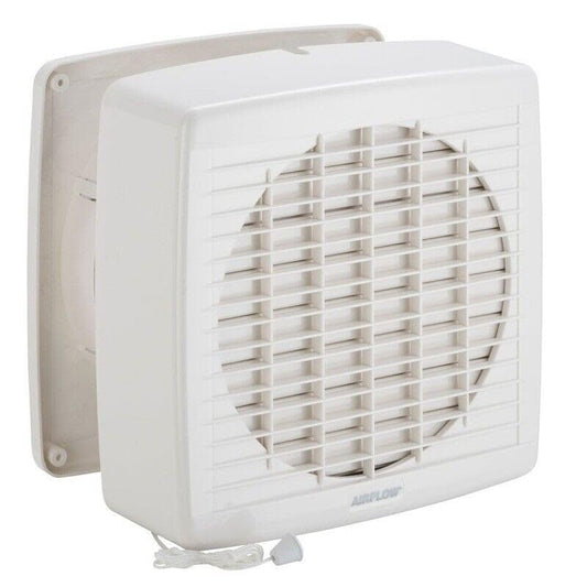 Clipsal 7108A Airflow Performance Wall Mount Pull Cord Exhaust Fan 190mm White