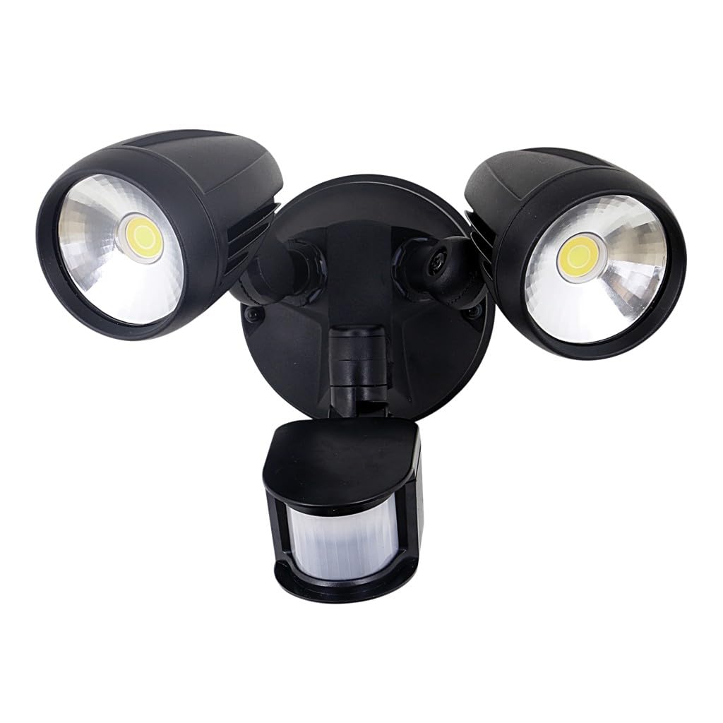 Domus 25062 Muro-Pro-30S LED sensor security spotlight 30W, tri-colour, black