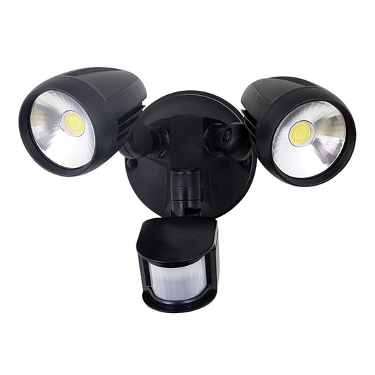 Domus 25062 Muro-Pro-30S LED Sensor Security Spotlight 30W Tri-Colour Black