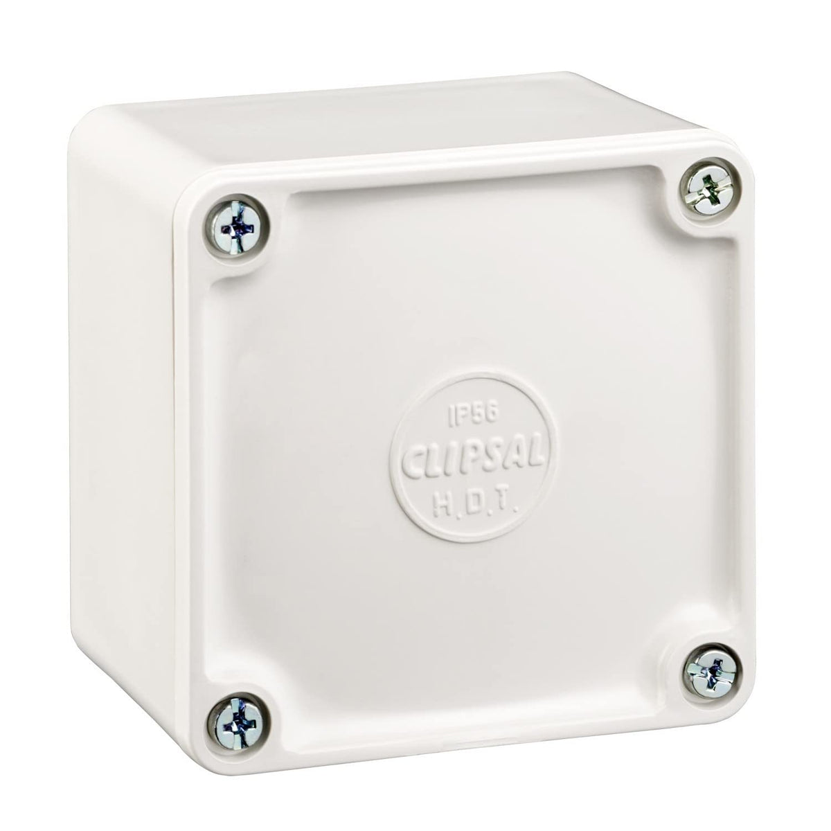 Clipsal 265/1 adaptable box 77 x 77 x 54mm, grey