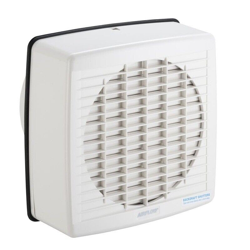 Clipsal 7150AN Airflow Performance 190mm window mount axial exhaust fan, white