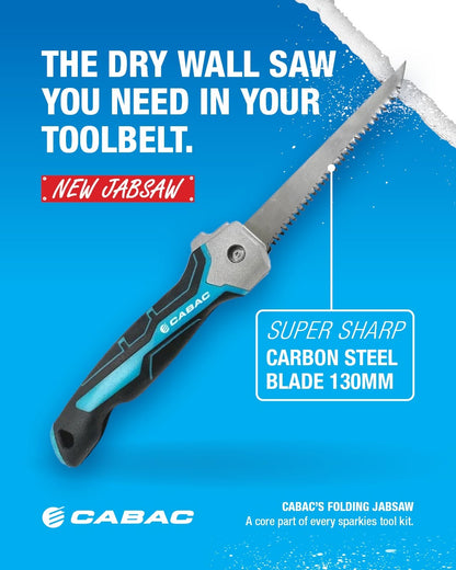 Cabac JABSAW Folding Jab Saw 130mm Plasterboard Drywall Cutting Saw