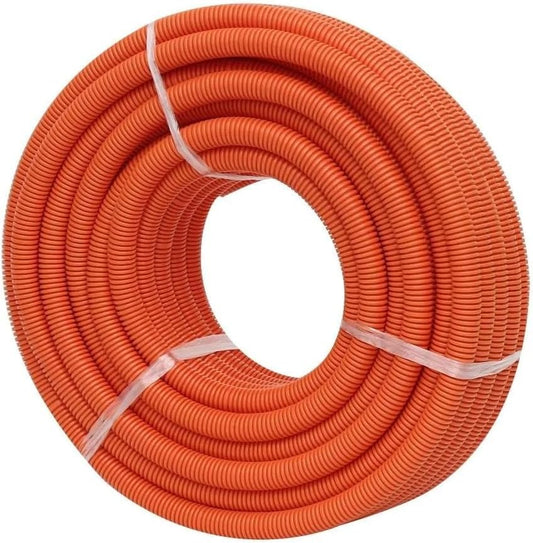 AussieDuct MC32OR Heavy Duty Corrugated Conduit 32mm Orange 10 Metres