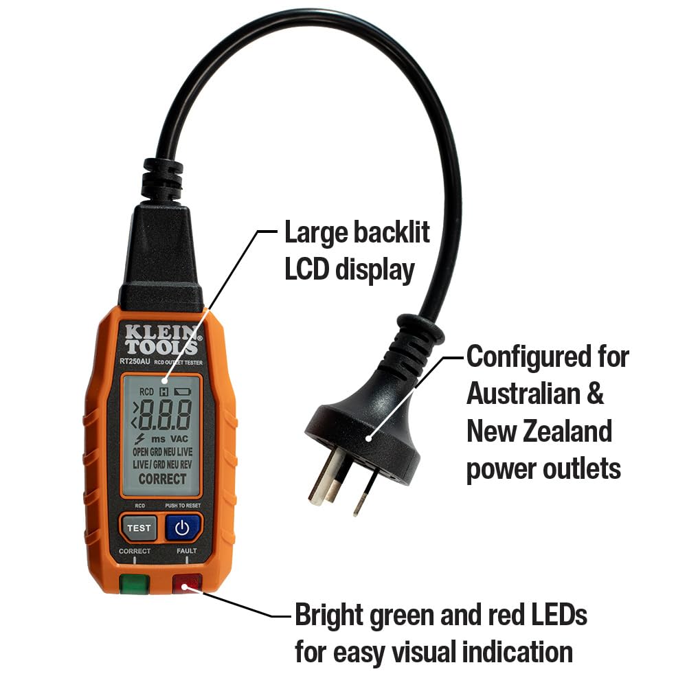 Klein Tools A-RT250AU socket tester