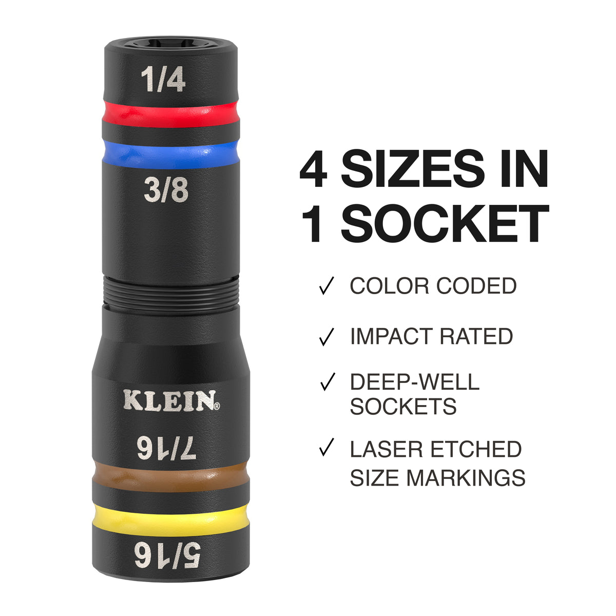 Klein 654QS Quad-16 sockets