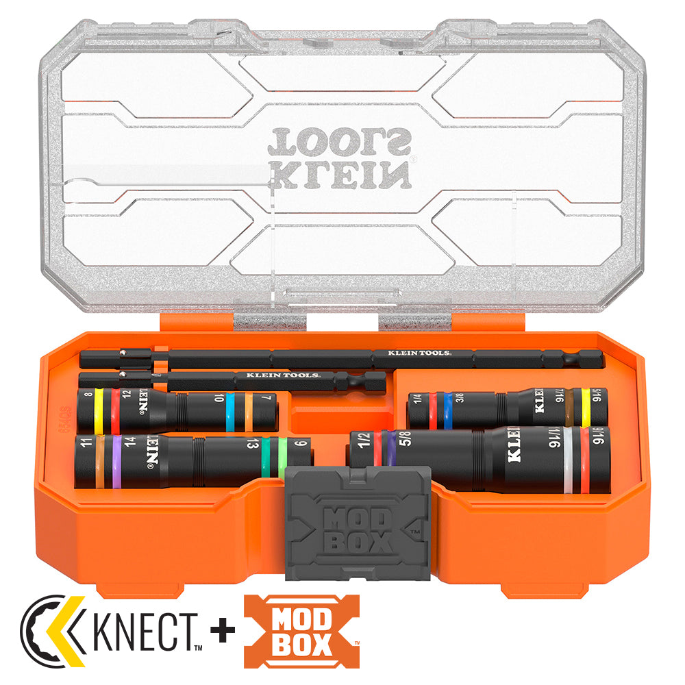 Klein Tools 654QS KNECT Quad-16 Impact Flip Socket Set