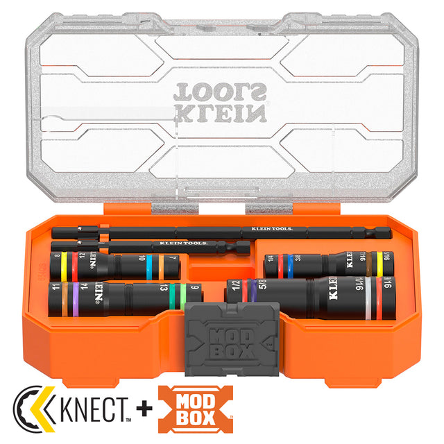 Klein Tools 654QS KNECT Quad-16 Impact Flip Socket Set