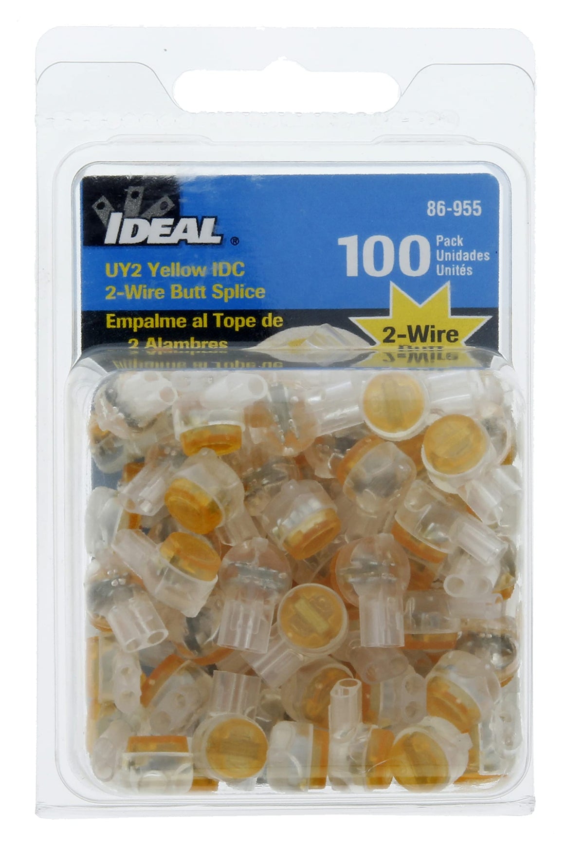 Ideal Industries 86-955 UY2 Jellybean Butt Splice Connector Gel Filled - 100 Pack