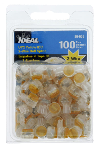 Ideal Industries 86-955 UY2 Jellybean Butt Splice Connector Gel Filled - 100 Pack