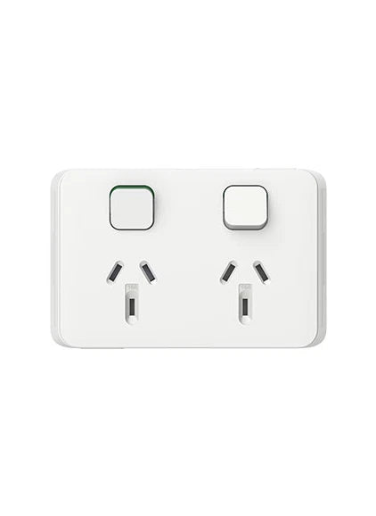 Clipsal Iconic Range - Light Switches + Power Points (GPO) + More - Vivid White