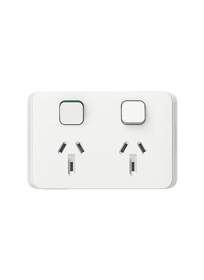 Clipsal Iconic Range - Light Switches + Power Points (GPO) + More - Vivid White