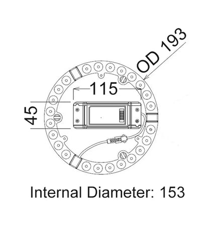 CLA CKTRI01 - 12W LED Oyster Conversion Kit, Tri-Colour