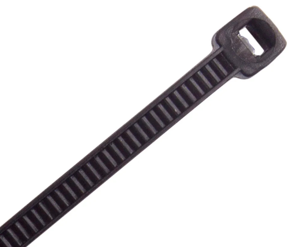 Cabac CT200BK cable ties 200mm x 4.8mm, black, UV resistant, 100 pack