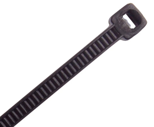 Cabac CT200BK Cable Ties 200mm x 4.8mm Black UV Resistant - 100 Pack