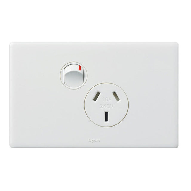Legrand ED787WE Excel Life dedicated plate single power point 10A, white