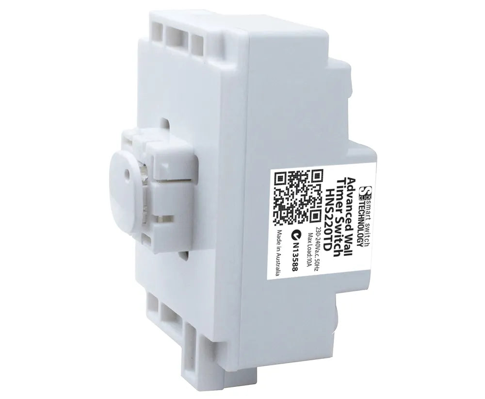 Cabac S-Click HNS220TD Advanced Wall Timer Switch 10A 230V - Pool Pump, Exhaust Fan, Heater Timer
