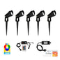 Havit Spitze HV1428RGBCW-KIT black RGBCW LED garden spike light kit