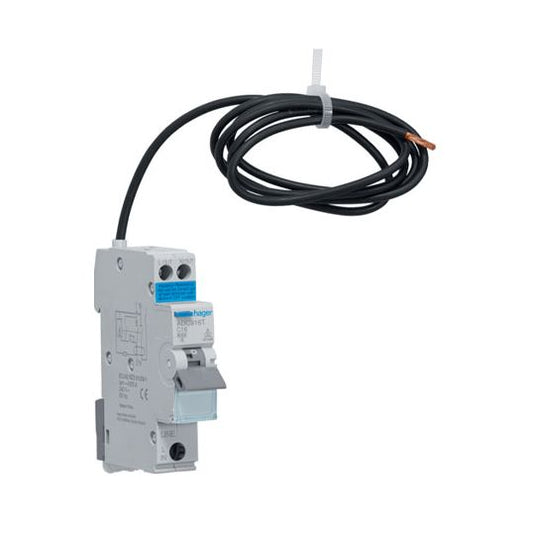 Hager ADC916T - 16Amp 6 kA Single Pole RCBO