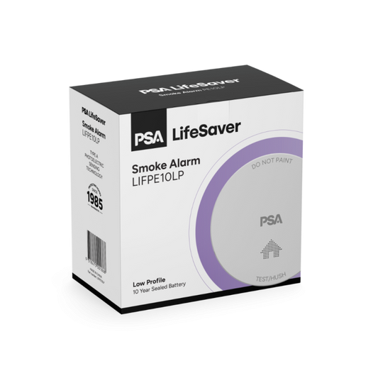 PSA Lifesaver LIFPE10LP Standalone Lithium Battery-Operated Photoelectric Smoke Alarm
