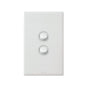 Legrand ED770/2WE Excel Life Dedicated Plate 2 Gang Light Switch 16A White