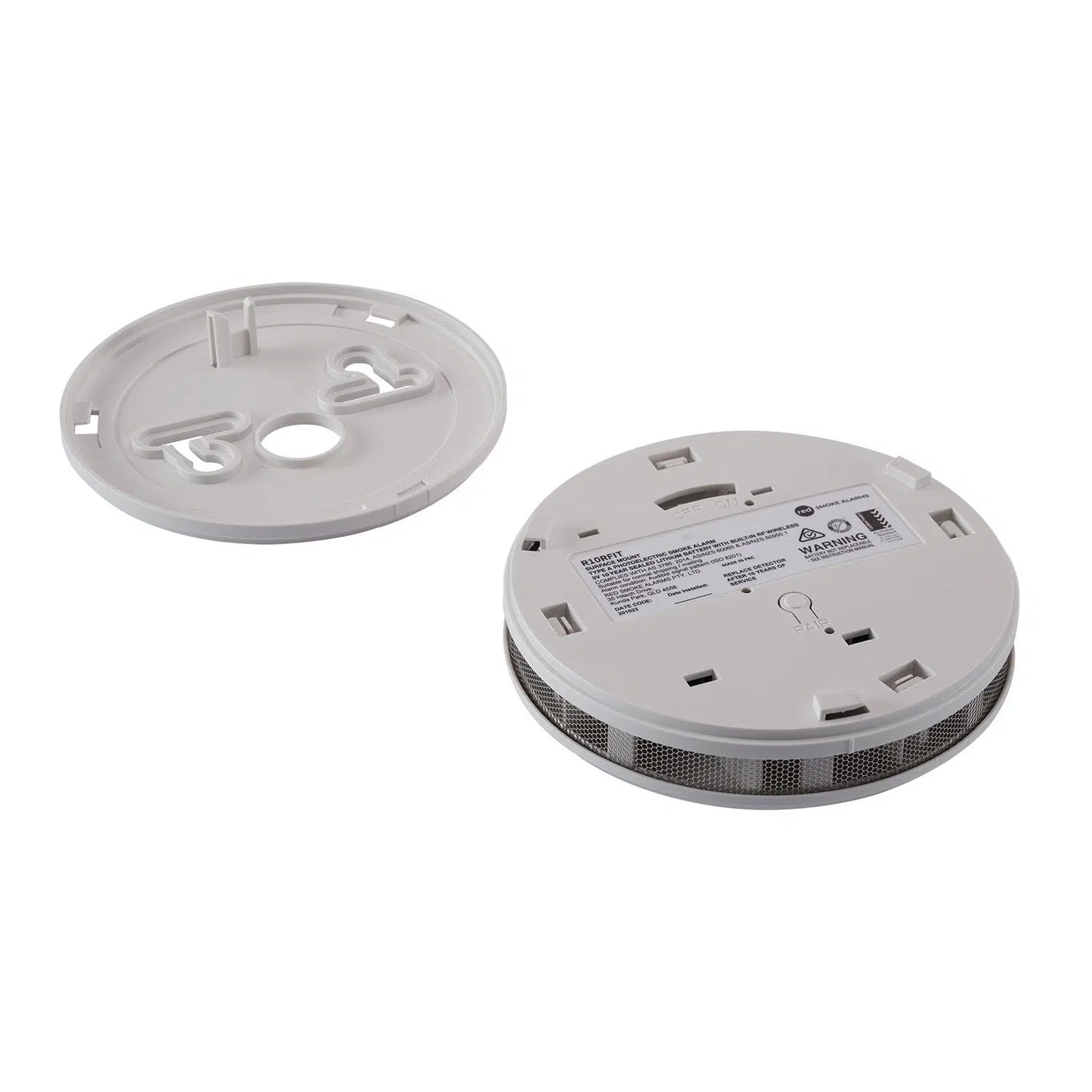 Red Smoke Alarms - R10RFP - Photoelectric RF Wireless Smoke Alarm 10 Yr Battery