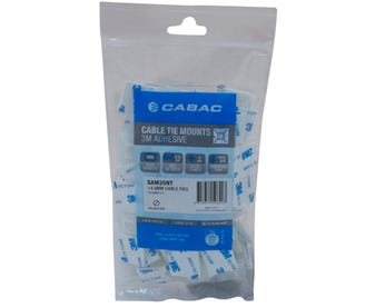 Cabac SAM25NT cable tie mounts 100 pack packaging