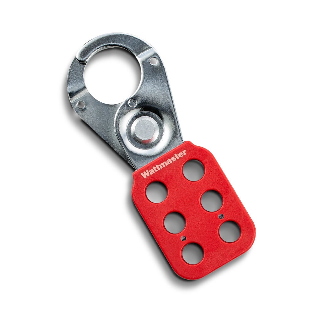 Steel lockout hasp