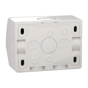 Clipsal WSC227/2RG Weatherproof Twin Switched Socket Outlet 10A 250V Resistant Grey