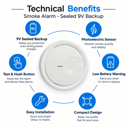 Clipsal 755PSMA5 photoelectric smoke alarm - image 3