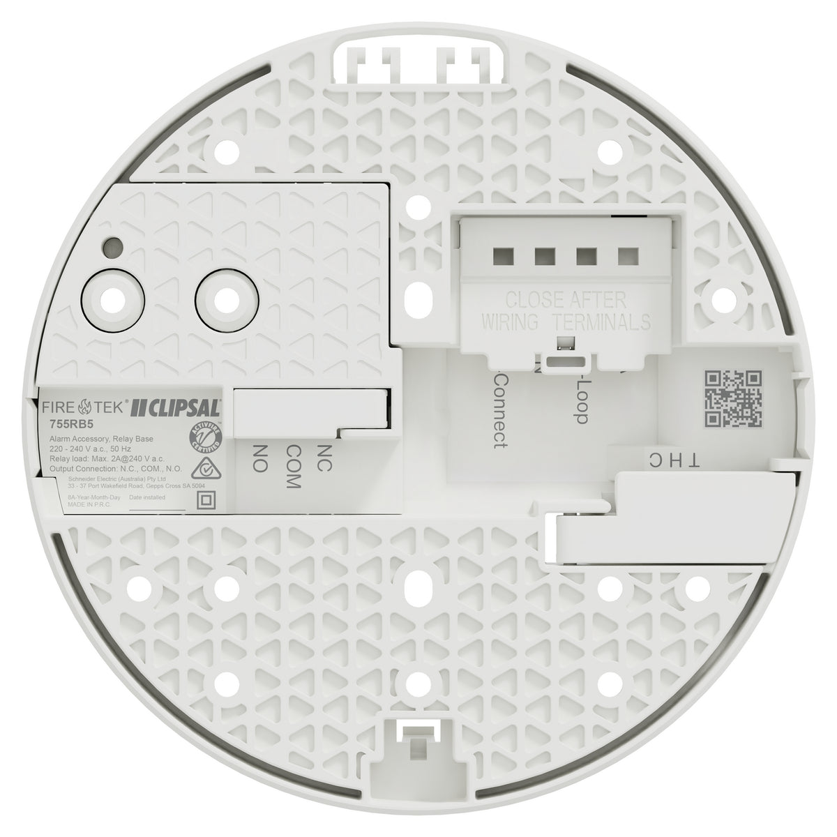 Clipsal 755RB5 relay base rear
