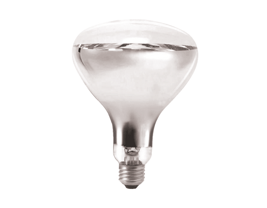Bathroom Instant Heat Lamp Globe 240V E27 275W Clear R125 Infrared Reflector