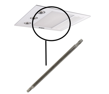 Martec MRL1000W 1000W Halogen Heat Lamp Globe for Linear Bathroom 3 in 1 218mm