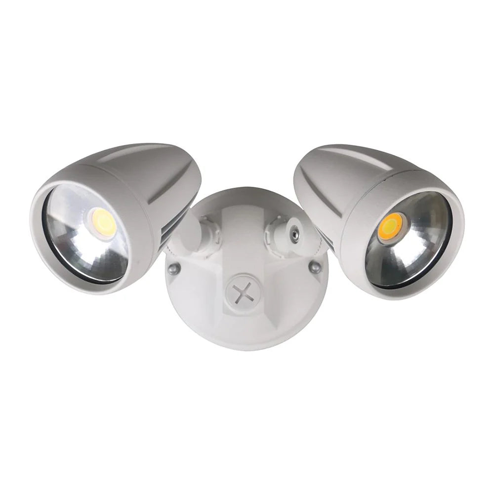 Domus 25061 Muro-Pro-30 LED twin head spotlight 30W, tri-colour, white