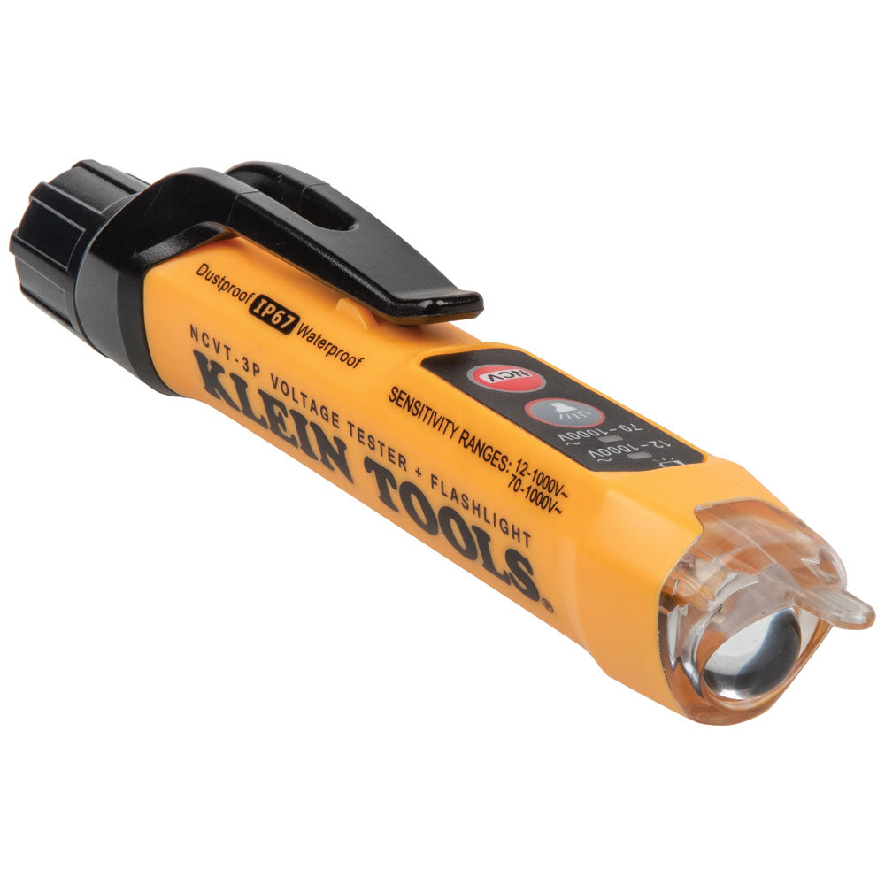Klein Tools A-NCVT-3P dual range non-contact voltage tester and torch, 12-1000 VAC