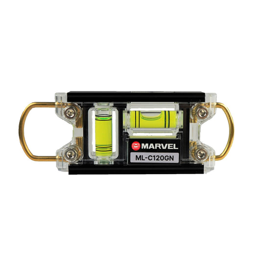 Marvel ML-C120GN Electrician Colour Level - 120mm Magnetic Pocket Torpedo Level, Green
