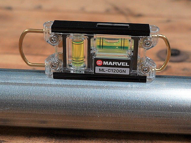 Marvel ML-C120GN Electrician Colour Level - 120mm Magnetic Pocket Torpedo Level, Green