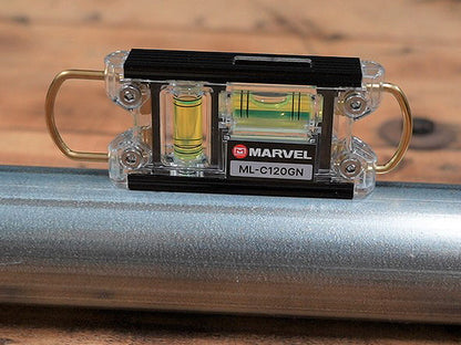 Marvel ML-C120GN Electrician Colour Level - 120mm Magnetic Pocket Torpedo Level, Green